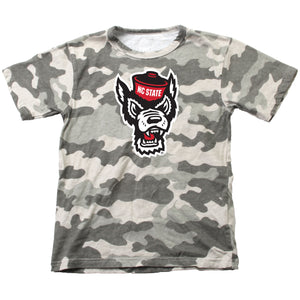 NC State Wolfpack Toddler Wolfhead Camo T-Shirt