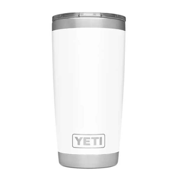 Yeti NC State Rambler 20 oz Tumbler White