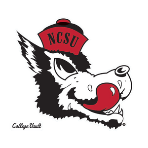 NC State Wolfpack Slobbering Wolf College Vault Perfect Cut Decal