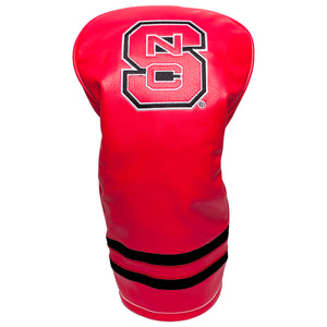 NC State Wolfpack Team Golf Red Block S Vintage Driver Headcover