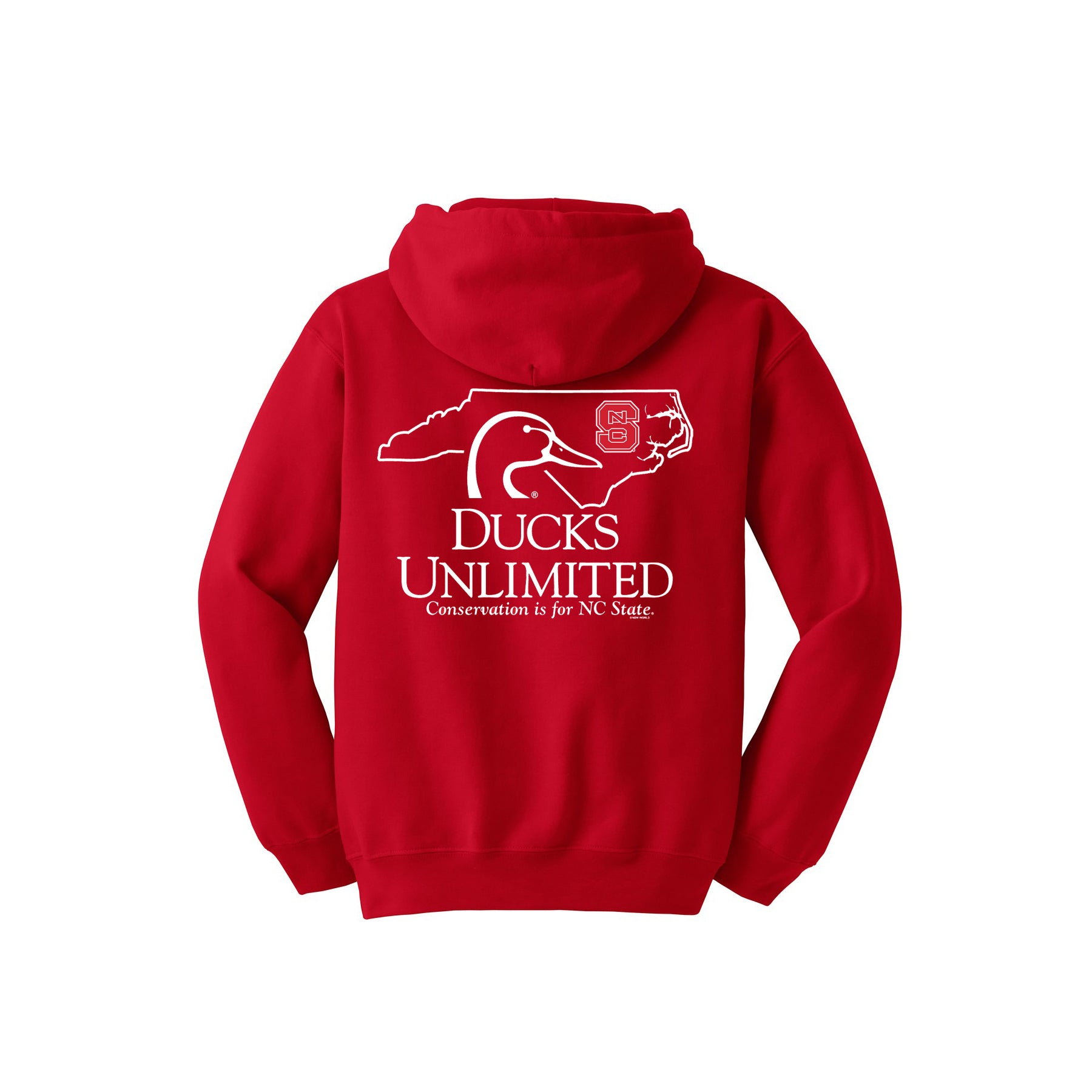 NC State Wolfpack Youth Red Ducks Unlimited Conservation Hooded Sweatshirt