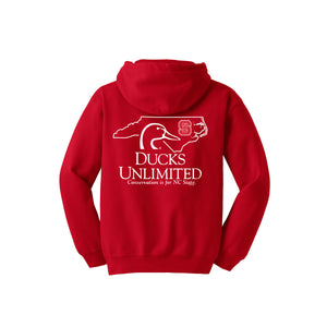 NC State Wolfpack Youth Red Ducks Unlimited Conservation Hooded Sweatshirt