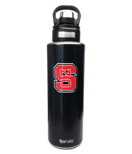 NC State Wolfpack Carbon Fiber Wide Mouth Tervis Water Bottle