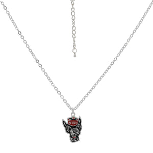 NC State Wolfpack Wolfhead Necklace
