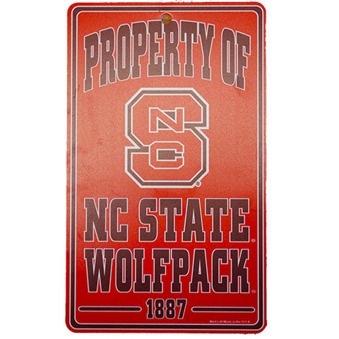 NC State Wolfpack "Property Of" Sign