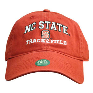 NC State Wolfpack Track & Field Red Relaxed Fit Adjustable Hat