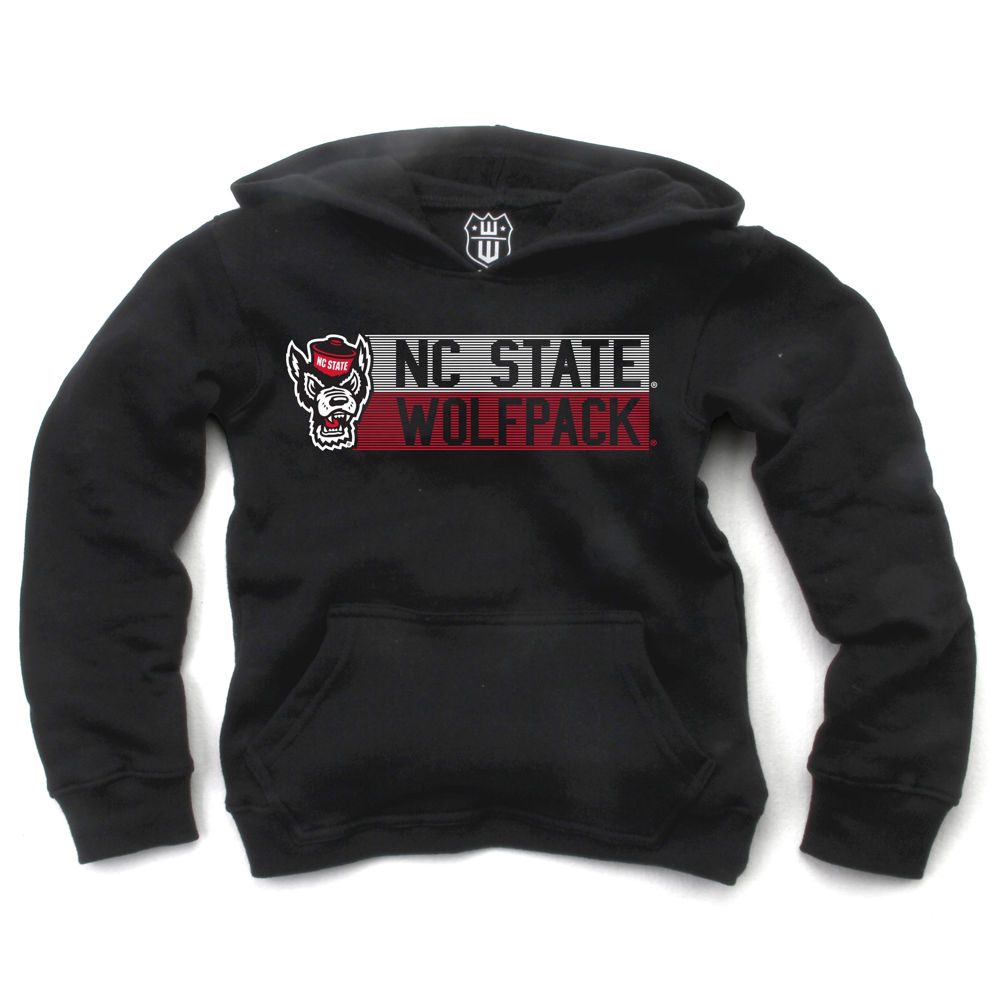 NC State Wolfpack Wes and Willy Toddler Black Fleece Hooded Sweatshirt