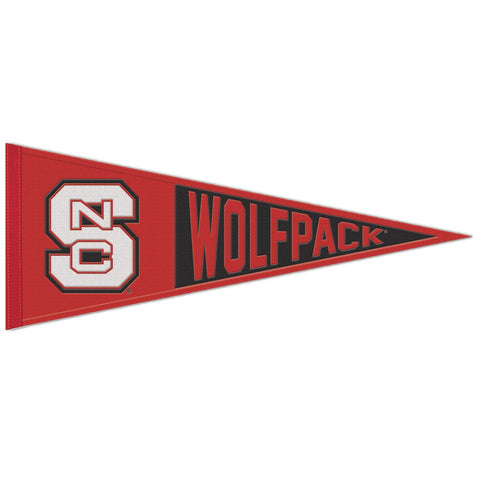 NC State Wolfpack Wincraft 13x32 Block S Wool Pennant