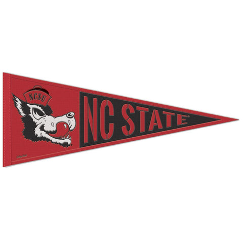 NC State Wolfpack Wincraft 13x32 Slobbering Wolf Wool Pennant