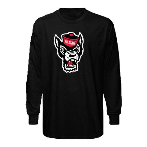 NC State Wolfpack Toddler Black Wolfhead Long Sleeve T-Shirt