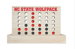 NC State Wolfpack Wooden Mini 4-In-A-Row Game