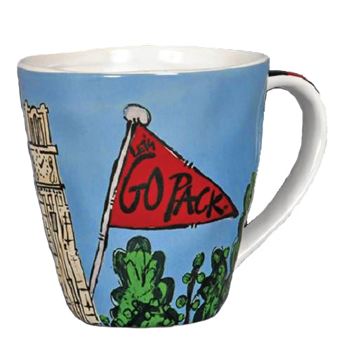 NC State Wolfpack Go Pack Bell Tower Mug