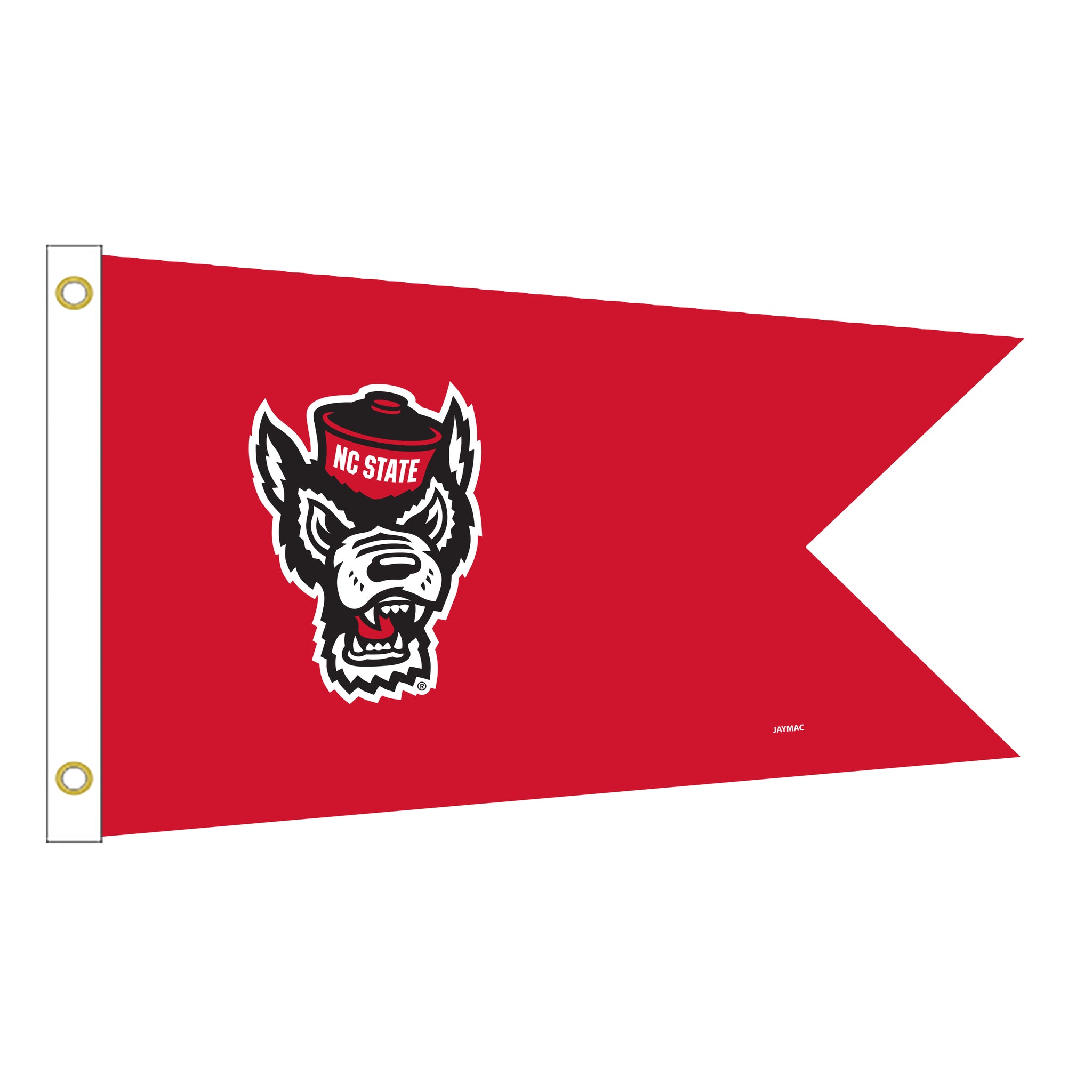 NC State Wolfpack Red Wolfhead Yacht Flag