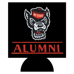 NC State Wolfpack Black Alumni Wolfhead Can Koozie