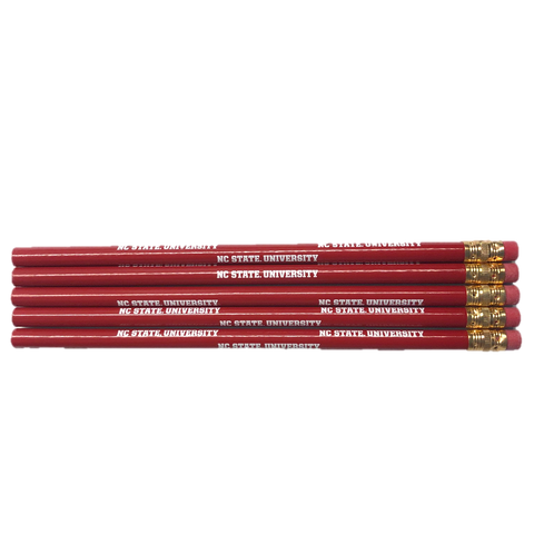NC State Wolfpack Red 5 Pack of Pencils