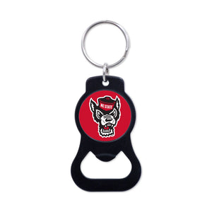 NC State Wolfpack Black Wolfhead Bottle Opener Key Chain