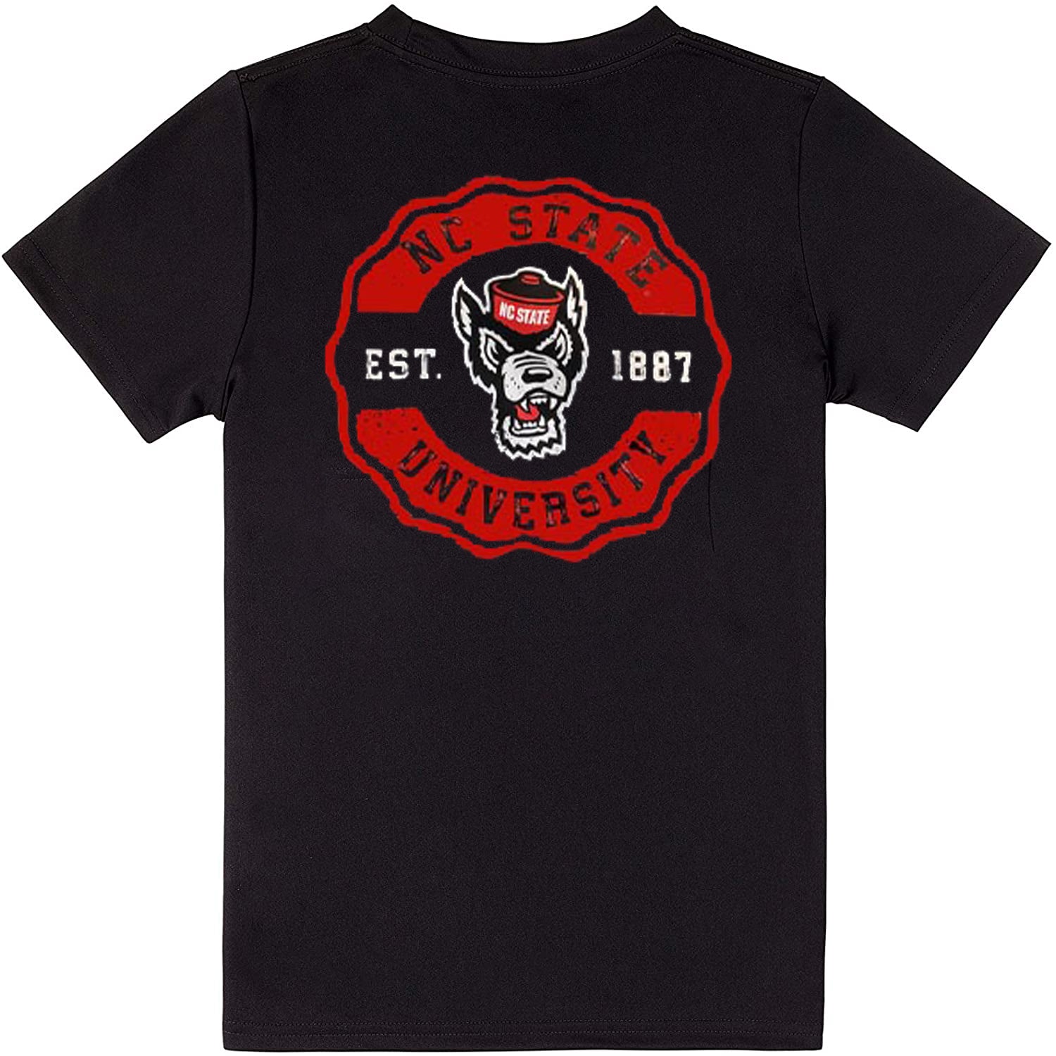 NC State Wolfpack Champion Youth Black 1887 Circle T-Shirt