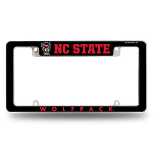 NC State Wolfpack Rico Black Wolfhead License Plate Frame