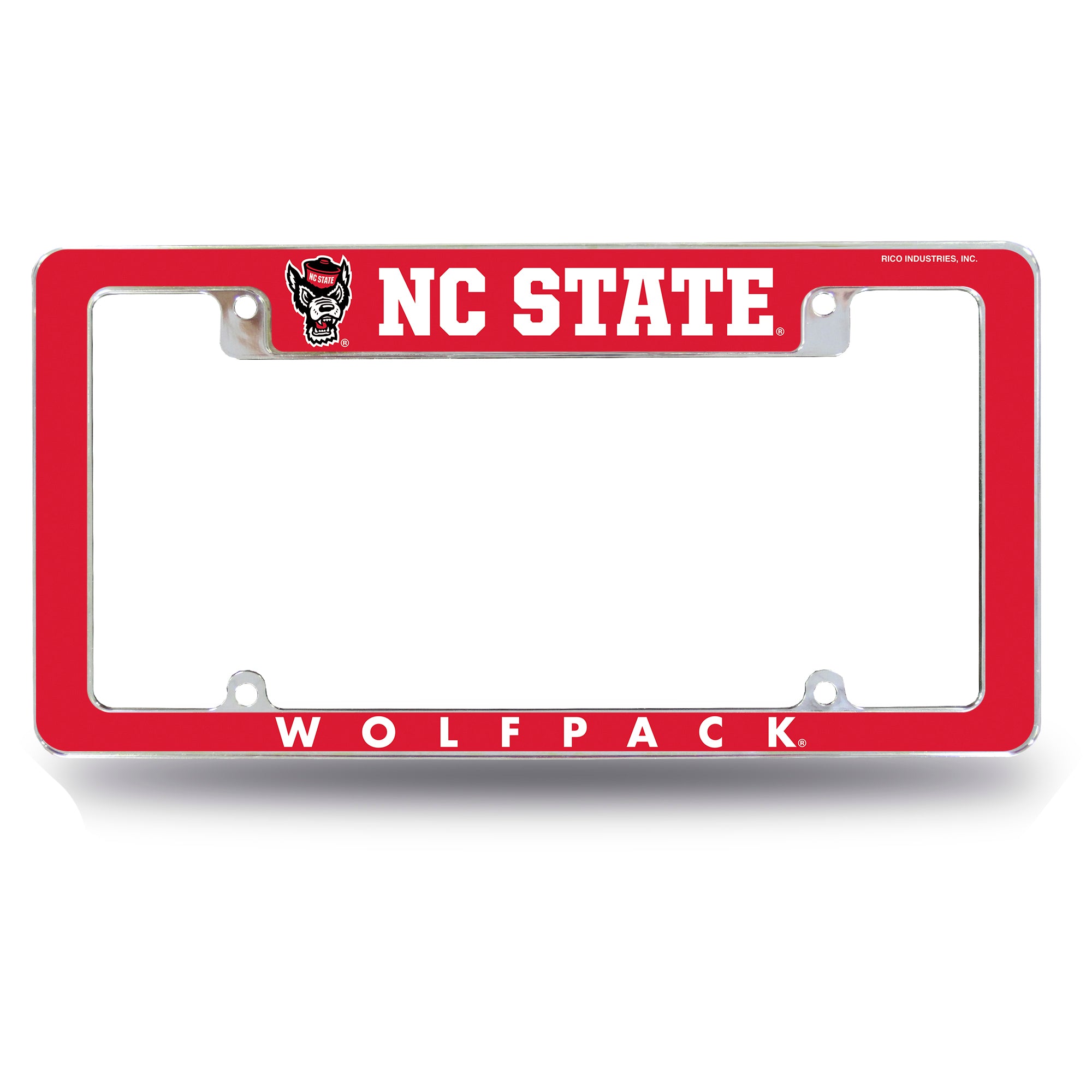 NC State Wolfpack Rico Red Wolfhead License Plate Frame