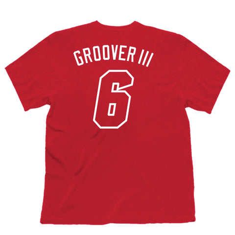 NC State Wolfpack Red LuJames Groover III #6 T-Shirt