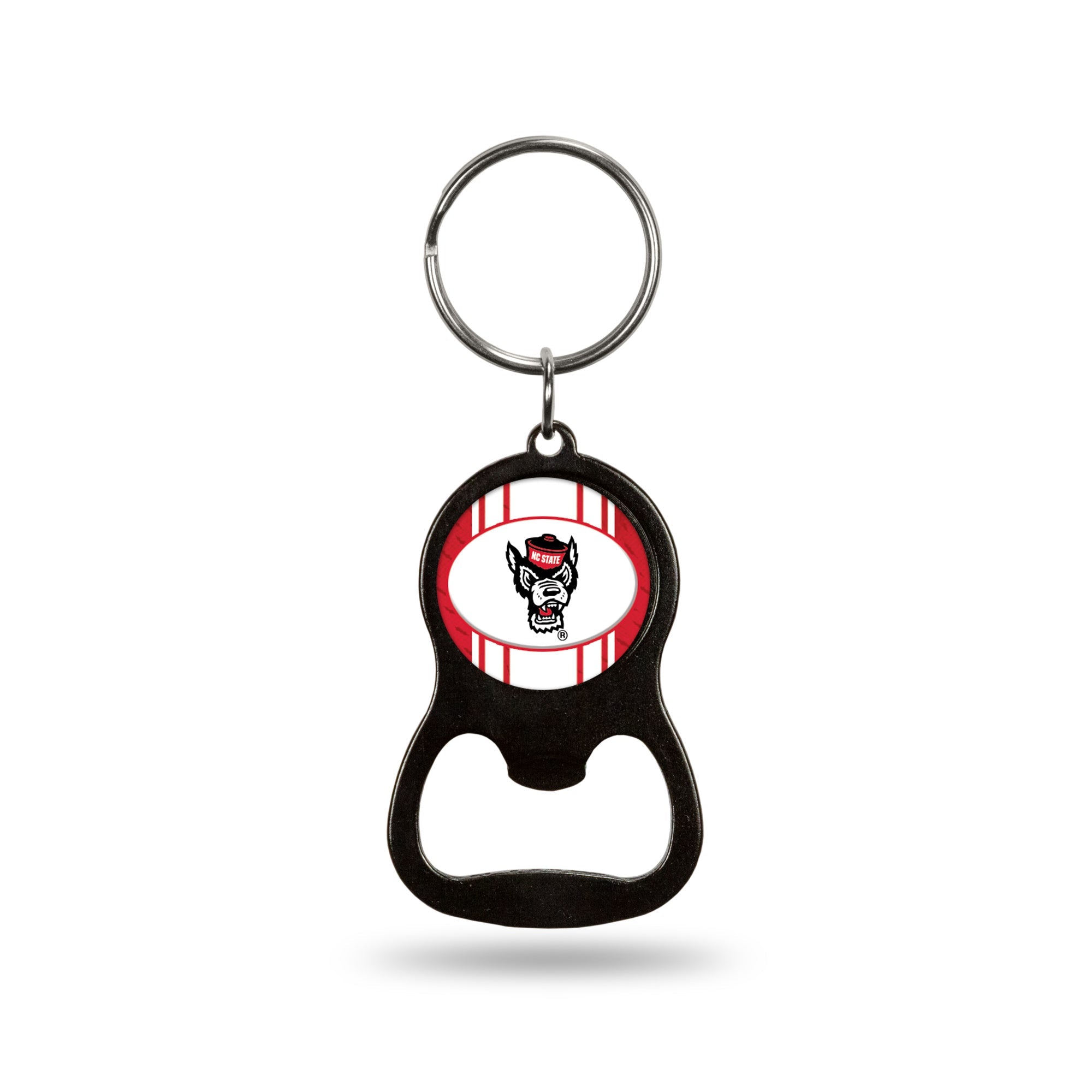 NC State Wolfpack Circle Wolfhead Bottle Opener Keychain