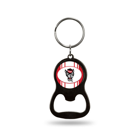 NC State Wolfpack Circle Wolfhead Bottle Opener Keychain