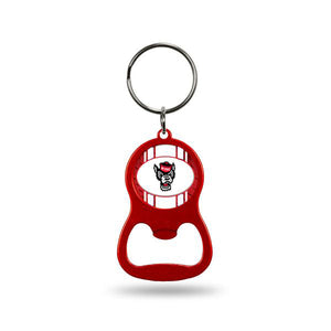 NC State Wolfpack Red Wolfhead Bottle Opener Keychain