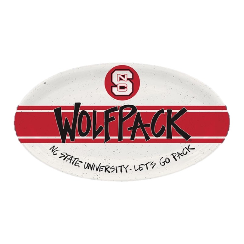 NC State Wolfpack Oval Melamine Platter