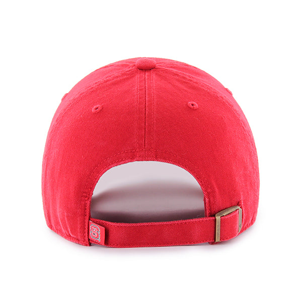NC State Wolfpack Red 47 Brand Clean Up Adjustable Wolfhead Hat
