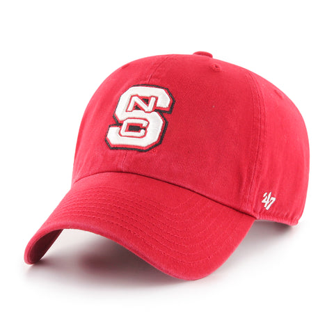 NC State Wolfpack Red 47 Brand Clean Up Adjustable White Block S Hat