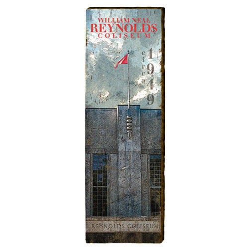 NC State Wolfpack Reynolds Coliseum Mill Wood Art