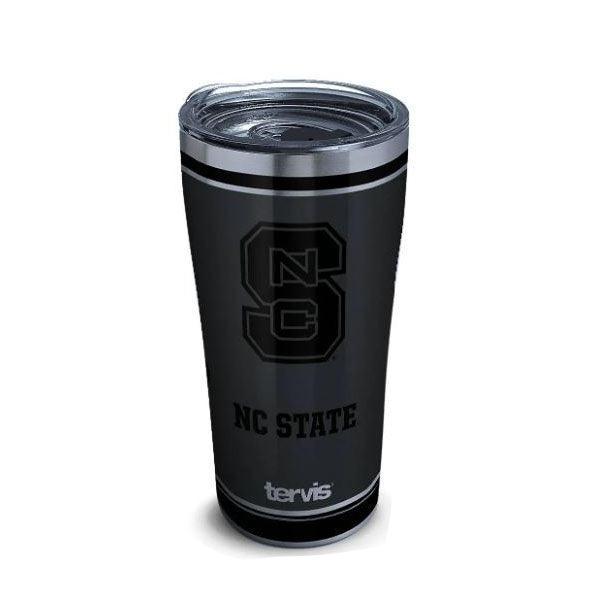 NC State Wolfpack Blackout Stainless Steel Tervis Tumbler w/ Slider Lid