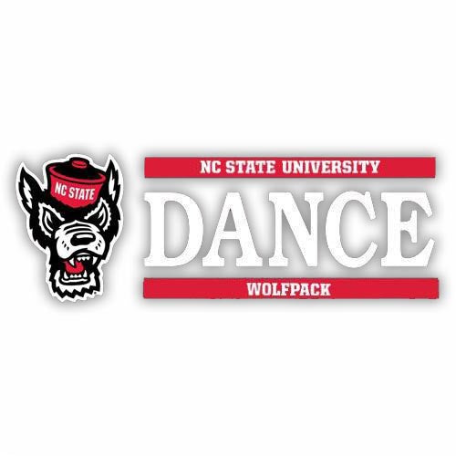 NC State Wolfpack Wolfhead Dance Vinyl Decal