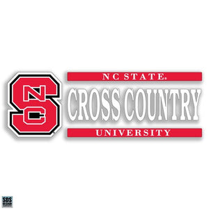 NC State Wolfpack Cross Country Vinyl Decal