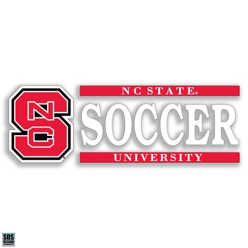 NC State Wolfpack Soccer Vinyl Decal
