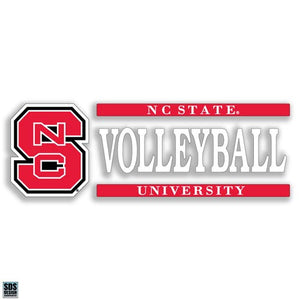 NC State Wolfpack Volleyball Vinyl Decal