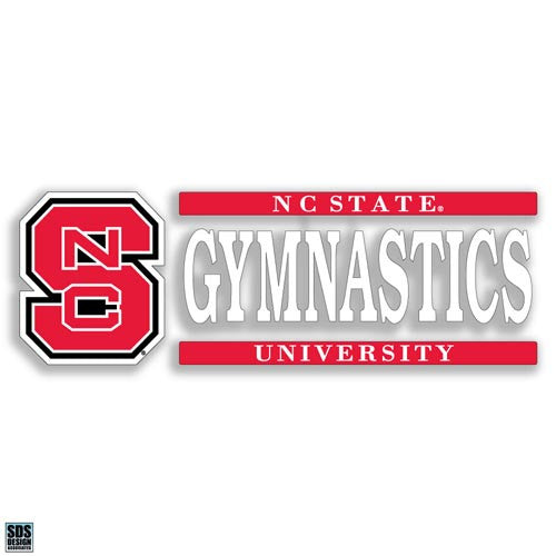 NC State Wolfpack Gymnastics Vinyl Decal