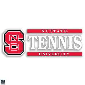 NC State Wolfpack Tennis Vinyl Decal