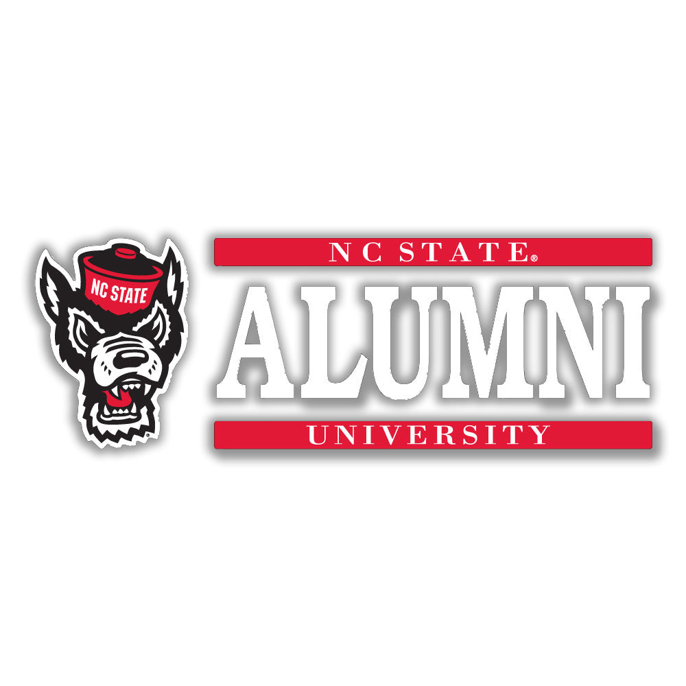 NC State Wolfpack Wolfhead Alumni Vinyl Decal