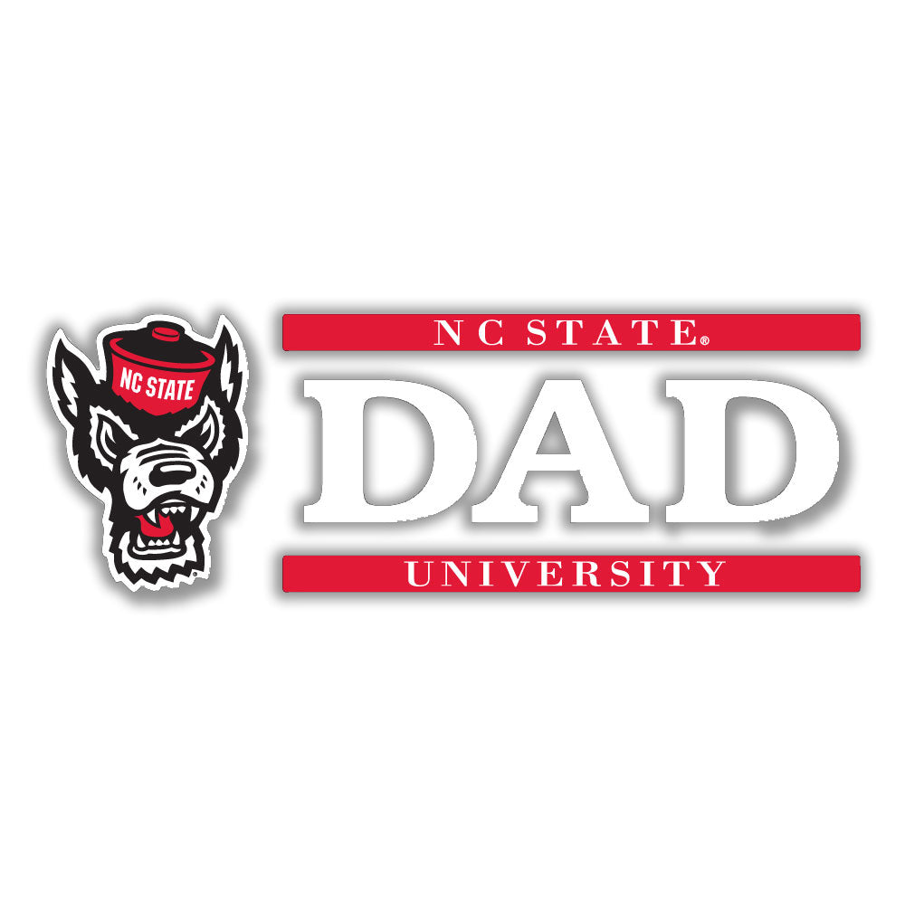 NC State Wolfpack Wolfhead Dad Vinyl Decal