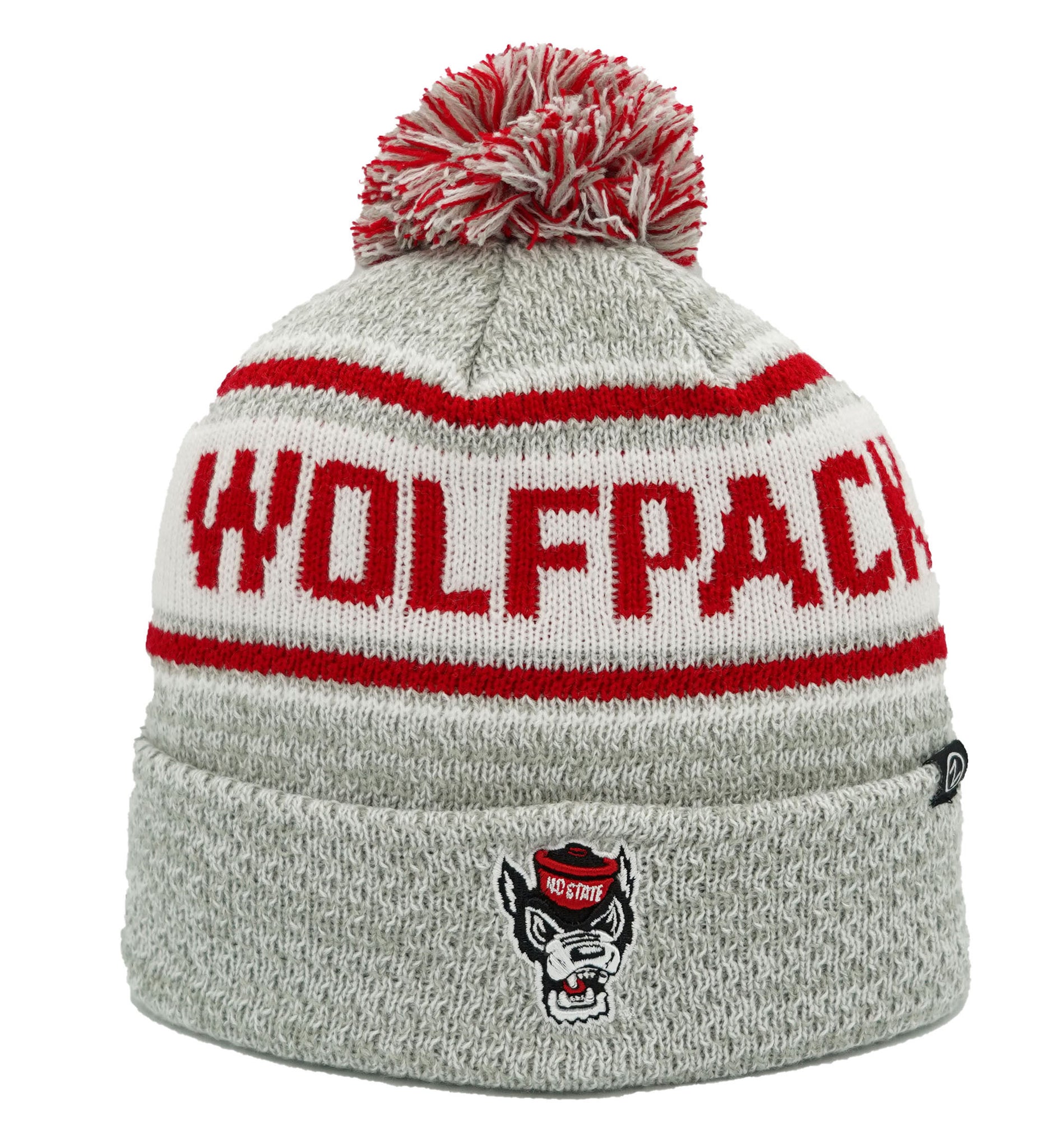 NC State Wolfpack "Bode" Wolfhead Cuffed Pom Beanie