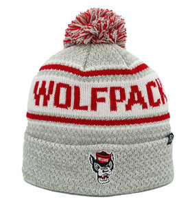 NC State Wolfpack "Bode" Wolfhead Cuffed Pom Beanie