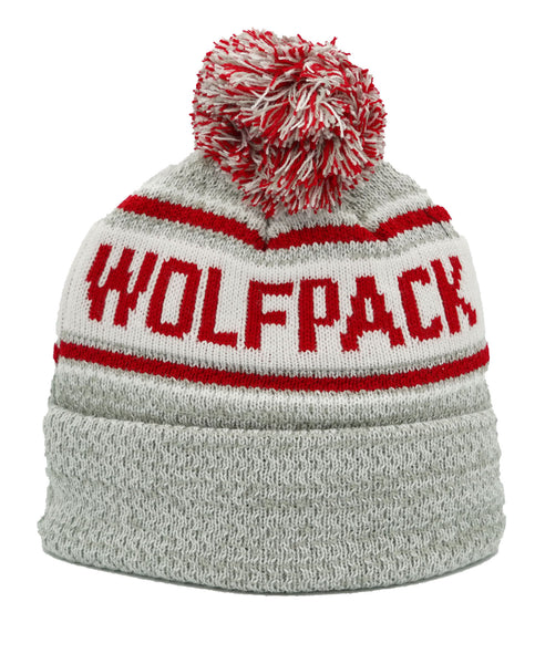 NC State Wolfpack "Bode" Wolfhead Cuffed Pom Beanie