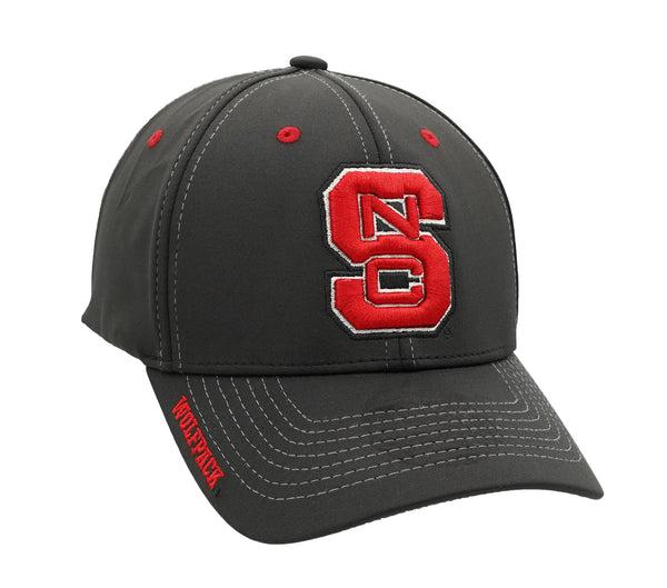 NC State Wolfpack Zephyr Red Block S "Back Yard" Black Fitted Hat