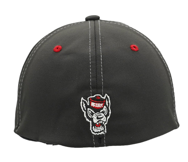 NC State Wolfpack Zephyr Red Block S "Back Yard" Black Fitted Hat