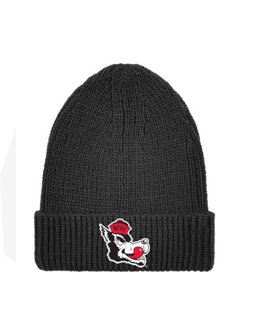 NC State Wolfpack Legacy Black Slobbering Wolf Cuffed Beanie