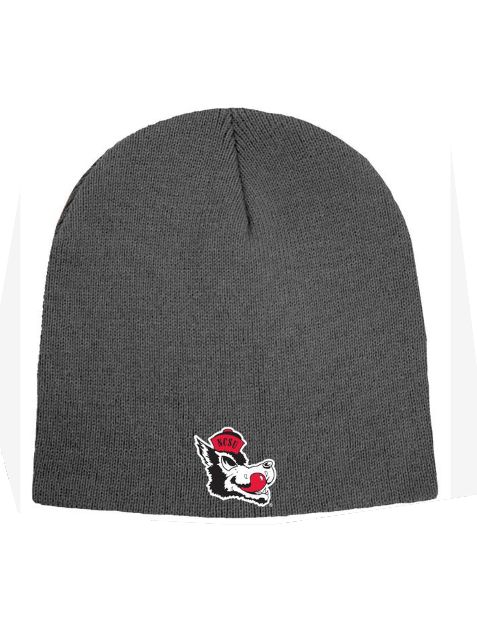 NC State Wolfpack Charcoal Slobbering Wolf Beanie