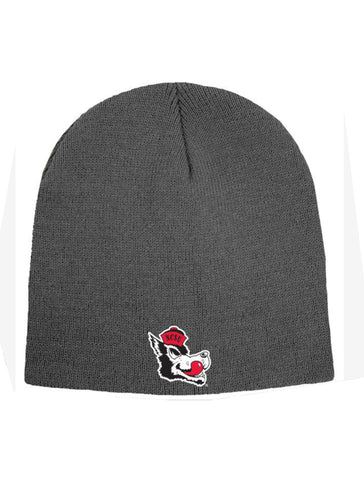 NC State Wolfpack Charcoal Slobbering Wolf Beanie