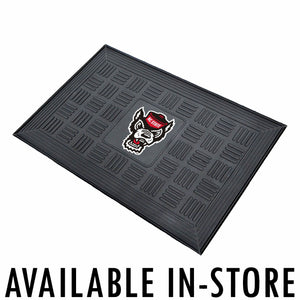 NC State Wolfpack Wolfhead Vinyl Doormat