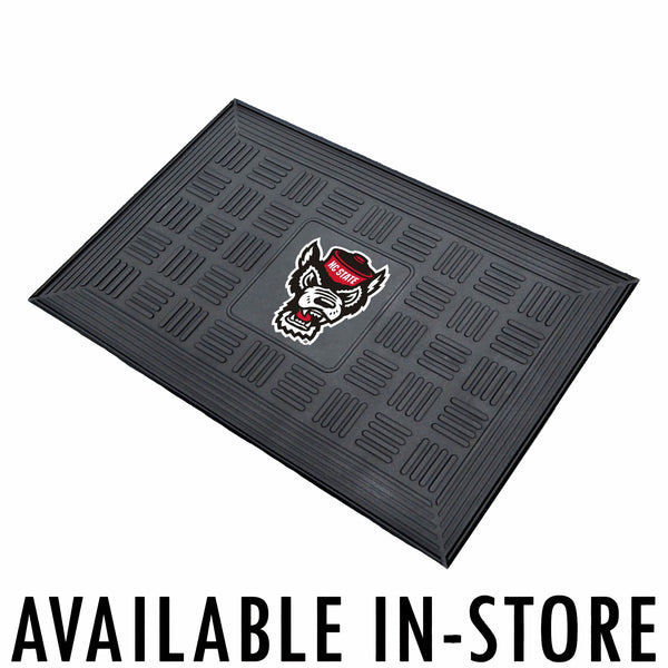 NC State Wolfpack Wolfhead Vinyl Doormat